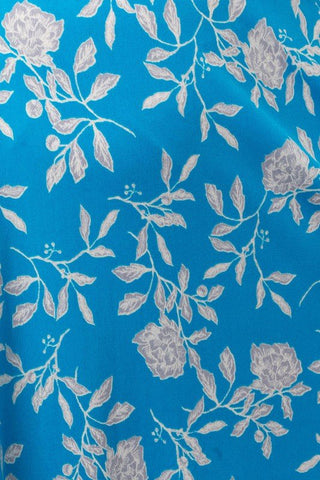 Carolina Floral Dress - Plus - Bonny Flair - blue