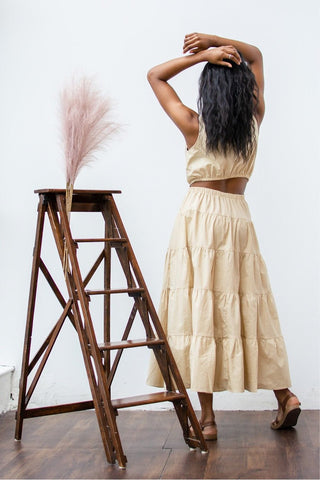 Sunny Destination Cut Out Dress - Cream - Bonny Flair - cream