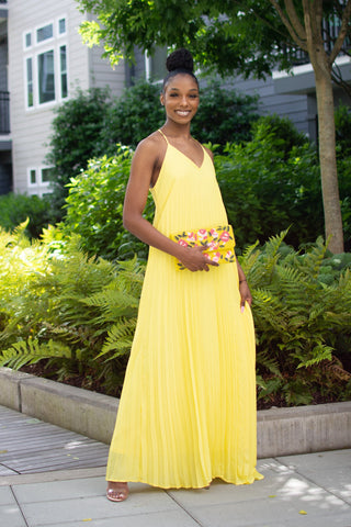 Yellow Beaded Purse - Bonny Flair - Beaded Purse