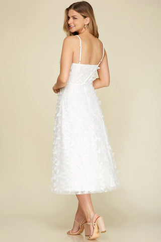 3D Butterfly Dress - White - Bonny Flair - Bridal