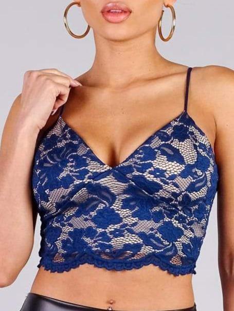 royal blue bralette top