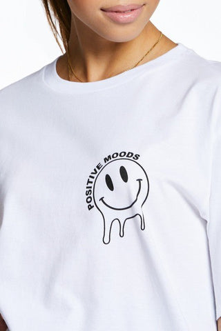 Positive Moods Graphic Tee - Bonny Flair - Crew Neck T-Shirt